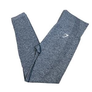 Gymshark Seamless Gray Blue Green Heathered Leggings Medium